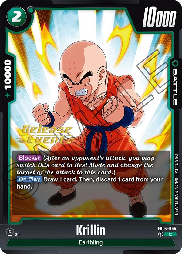 Krillin [Ultra Limit Release Event Cards] | Cards and Coasters CA