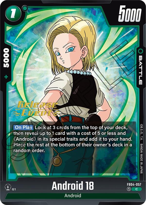 Android 18 [Ultra Limit Release Event Cards] | Cards and Coasters CA