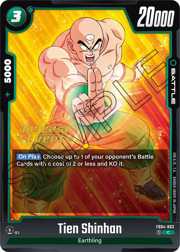 Tien Shinhan (FB04-063) [Ultra Limit Release Event Cards] | Cards and Coasters CA