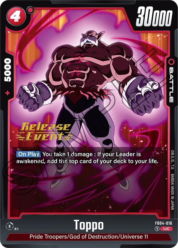 Toppo [Ultra Limit Release Event Cards] | Cards and Coasters CA