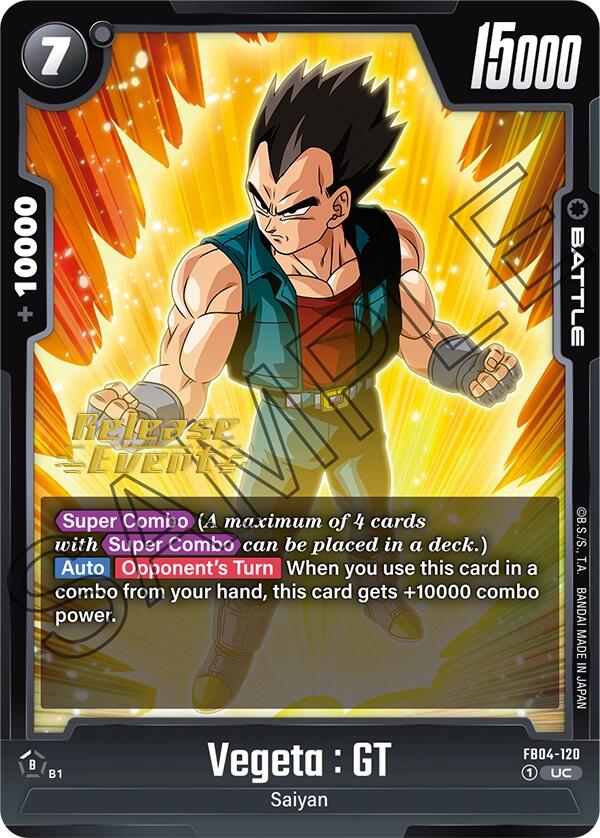 Vegeta : GT [Ultra Limit Release Event Cards] | Cards and Coasters CA