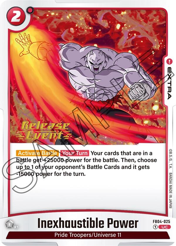 Inexhaustible Power [Ultra Limit Release Event Cards] | Cards and Coasters CA