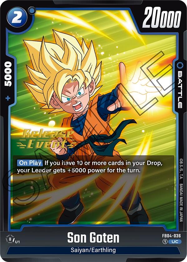Son Goten [Ultra Limit Release Event Cards] | Cards and Coasters CA