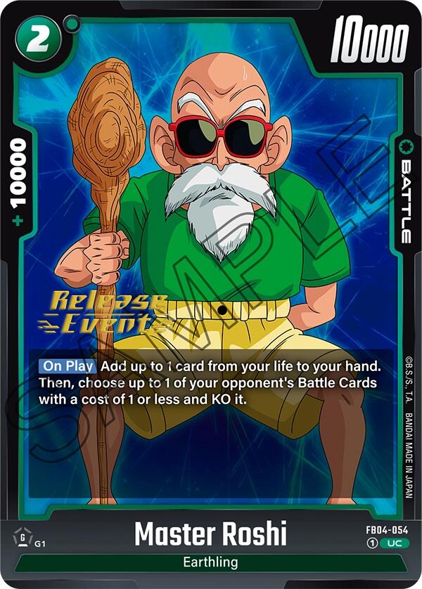 Master Roshi [Ultra Limit Release Event Cards] | Cards and Coasters CA
