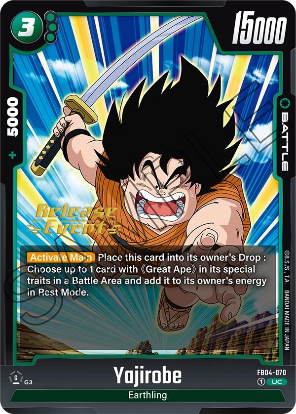 Yajirobe [Ultra Limit Release Event Cards] | Cards and Coasters CA