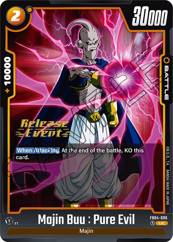 Majin Buu : Pure Evil [Ultra Limit Release Event Cards] | Cards and Coasters CA