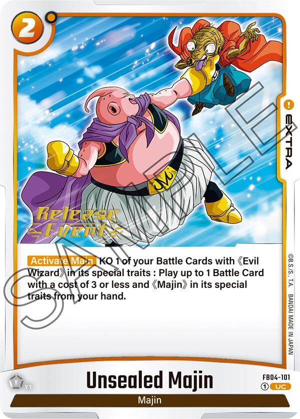 Unsealed Majin [Ultra Limit Release Event Cards] | Cards and Coasters CA
