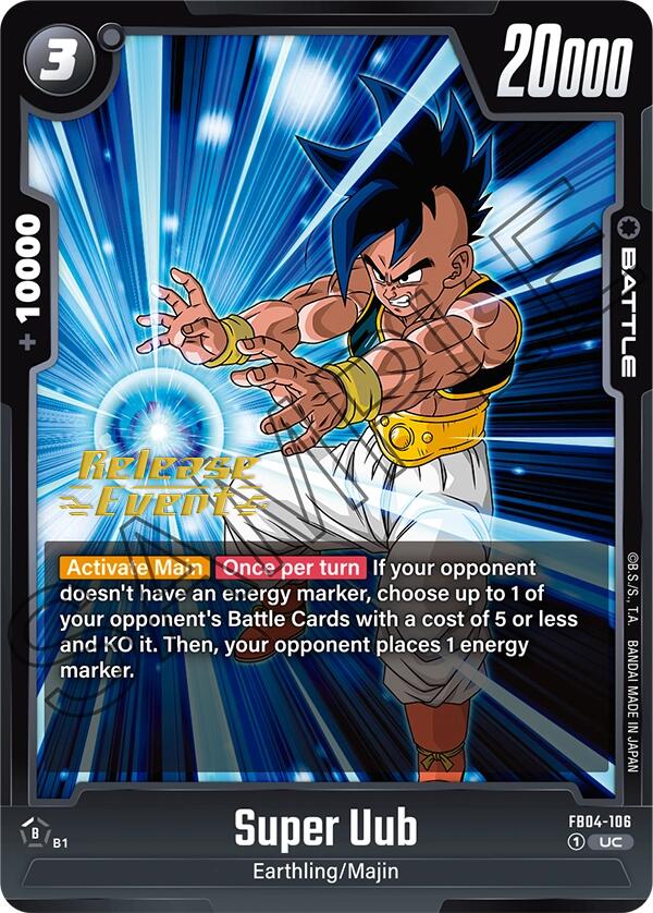 Super Uub [Ultra Limit Release Event Cards] | Cards and Coasters CA