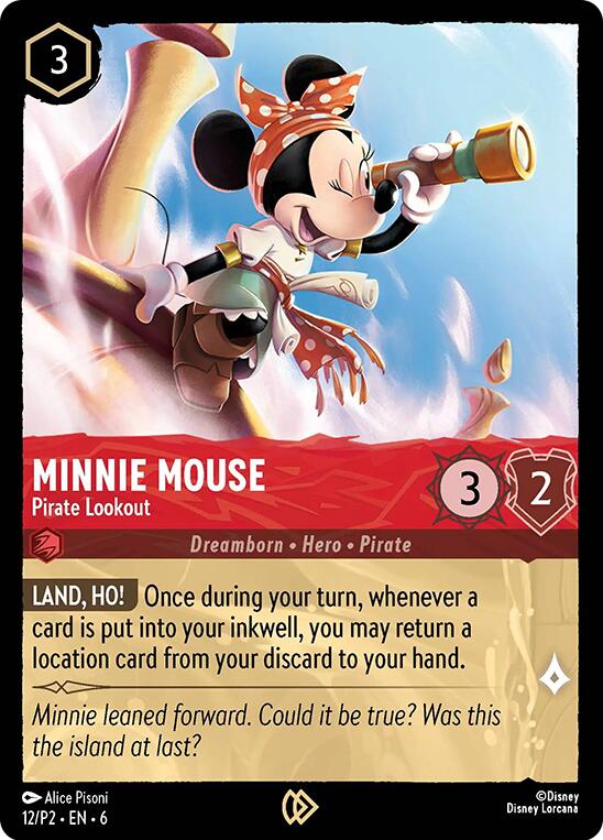 Minnie Mouse - Pirate Lookout (12/P2) [Promo Cards] | Cards and Coasters CA