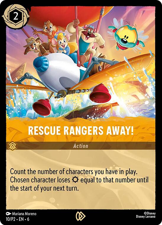 Rescue Rangers Away! (10/P2) [Promo Cards] | Cards and Coasters CA
