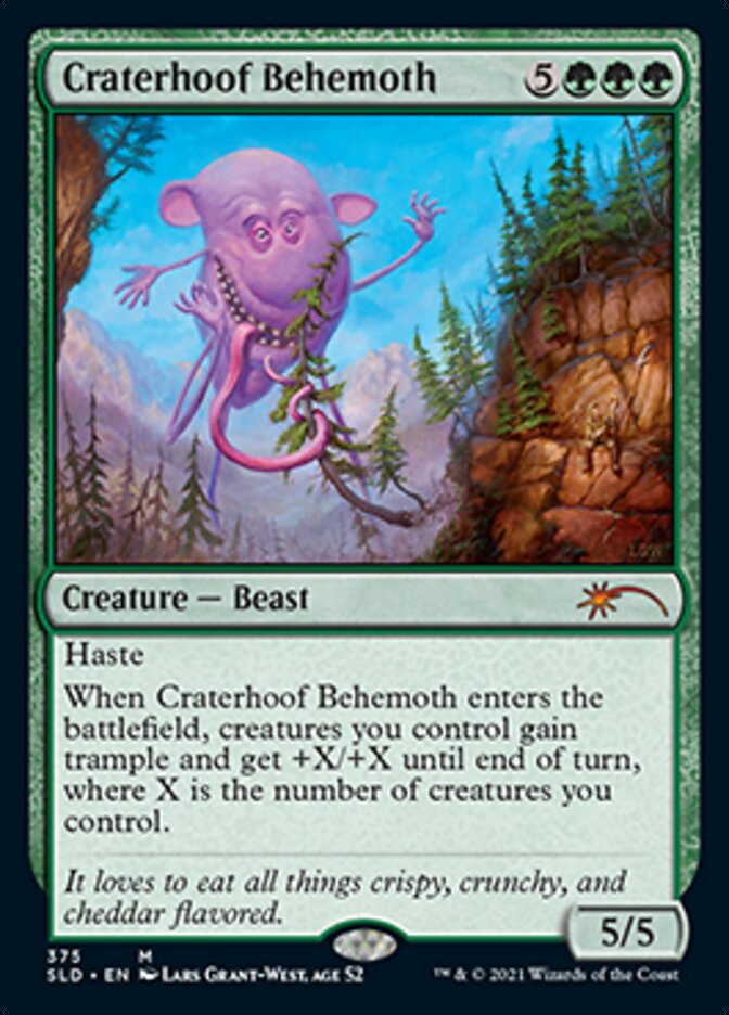 Craterhoof Behemoth (375) [Secret Lair Drop Series] | Cards and Coasters CA