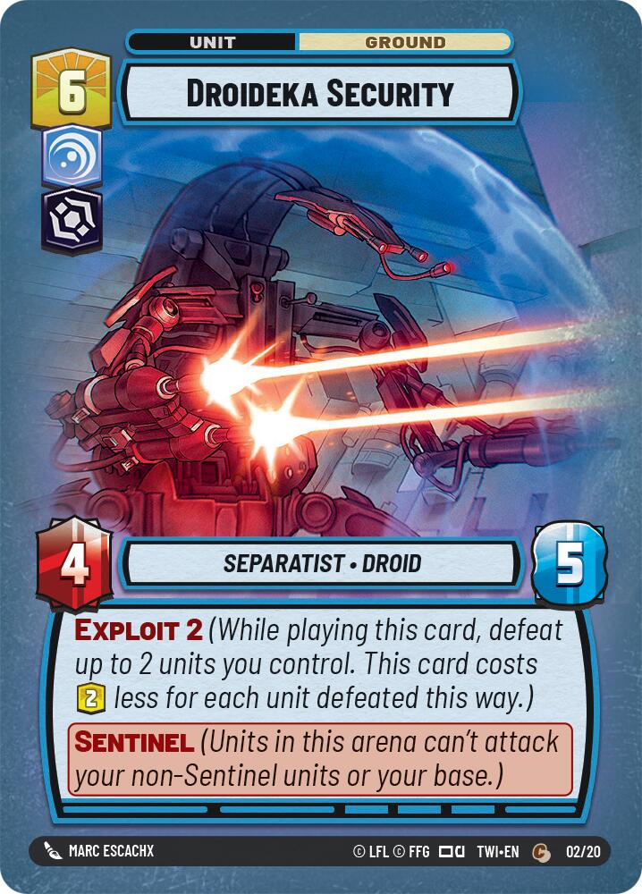 Droideka Security (02/20) [Twilight of the Republic: Weekly Play] | Cards and Coasters CA