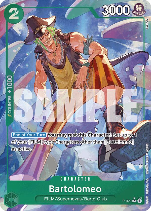 Bartolomeo (P-029) (Full Art) [Premium Booster -The Best-] | Cards and Coasters CA