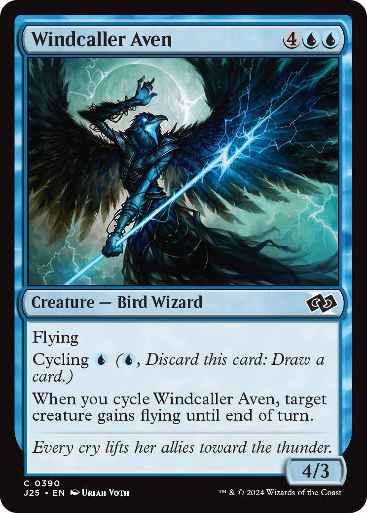 Windcaller Aven [Foundations Jumpstart] | Cards and Coasters CA