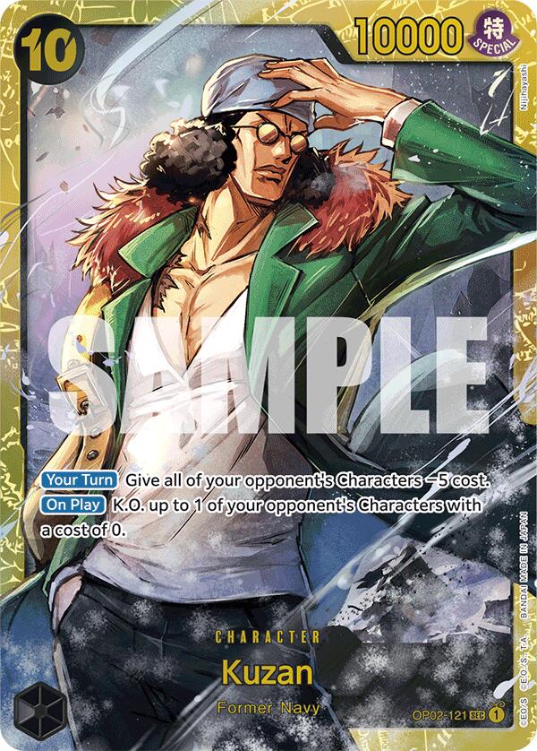 Kuzan (OP02-121) (Reprint) [Premium Booster -The Best-] | Cards and Coasters CA