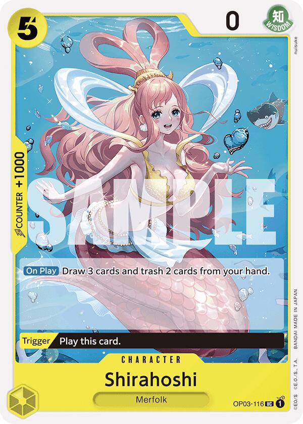 Shirahoshi (OP03-116) (Reprint) [Premium Booster -The Best-] | Cards and Coasters CA