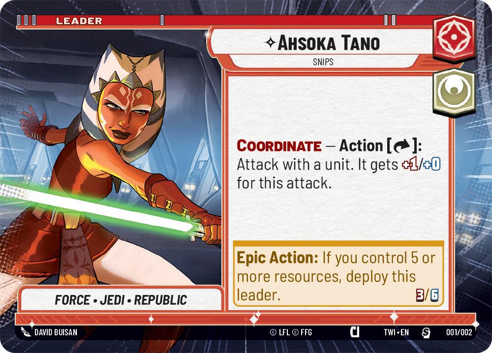 Ahsoka Tano - Snips (Hyperspace) (001/002) [Judge Promos] | Cards and Coasters CA