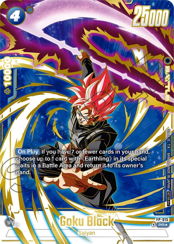 Goku Black (FP-015) (Selection Pack 01 Finalist) [Tournament and Championship Promos] | Cards and Coasters CA