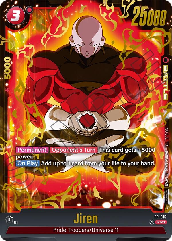 Jiren (FP-016) (Selection Pack 01) [Tournament and Championship Promos] | Cards and Coasters CA