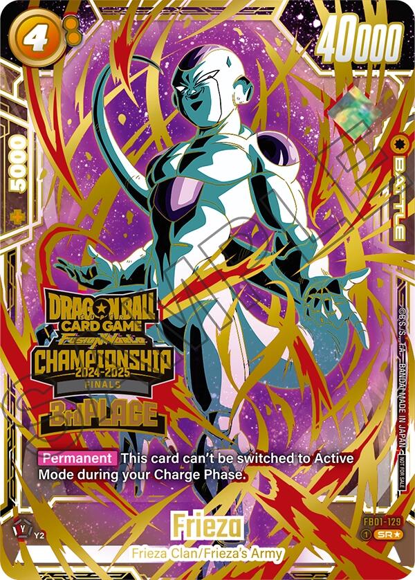 Frieza (FB01-129) (Championship 2024-2025 Finals 3rd Place) [Tournament and Championship Promos] | Cards and Coasters CA