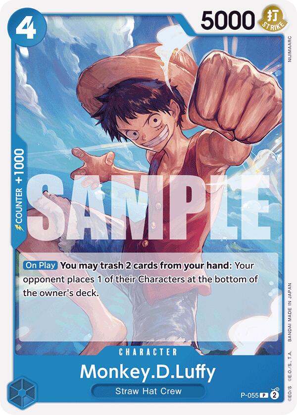 Monkey.D.Luffy (P-055) (Reprint) [Premium Booster -The Best-] | Cards and Coasters CA