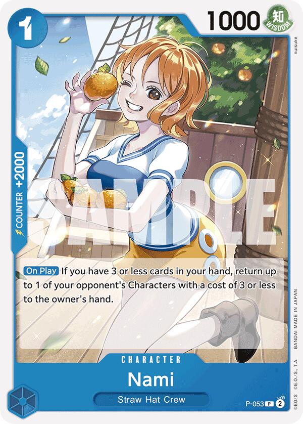 Nami (P-053) (Reprint) [Premium Booster -The Best-] | Cards and Coasters CA