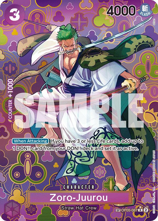 Zoro-Juurou (SP) [Emperors in the New World] | Cards and Coasters CA