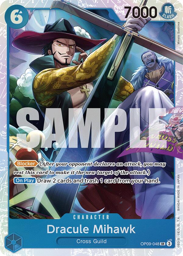 Dracule Mihawk [Emperors in the New World] | Cards and Coasters CA