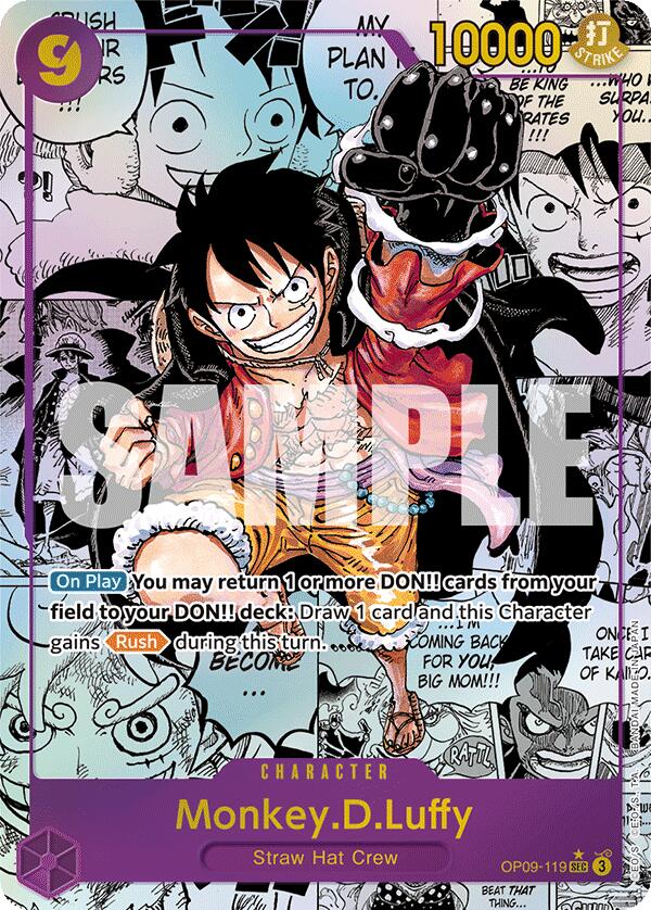 Monkey.D.Luffy (Manga Parallel) [Emperors in the New World] | Cards and Coasters CA