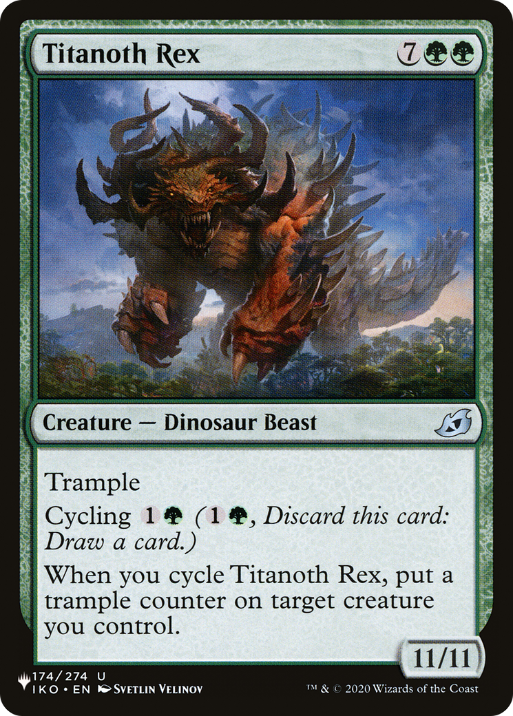 Titanoth Rex [The List] | Cards and Coasters CA