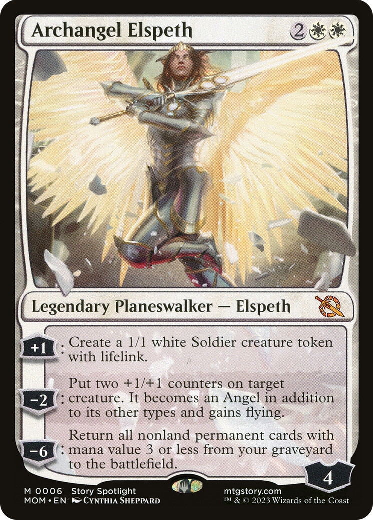 Archangel Elspeth [March of the Machine] | Cards and Coasters CA