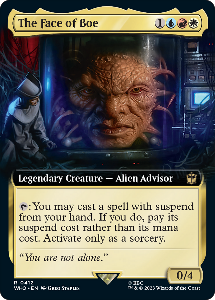 The Face of Boe (Extended Art) [Doctor Who] | Cards and Coasters CA