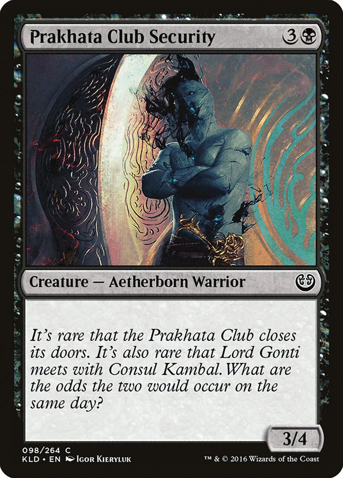 Prakhata Club Security [Kaladesh] | Cards and Coasters CA