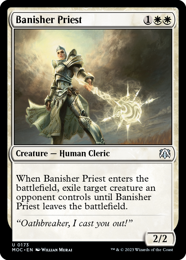 Banisher Priest [March of the Machine Commander] | Cards and Coasters CA