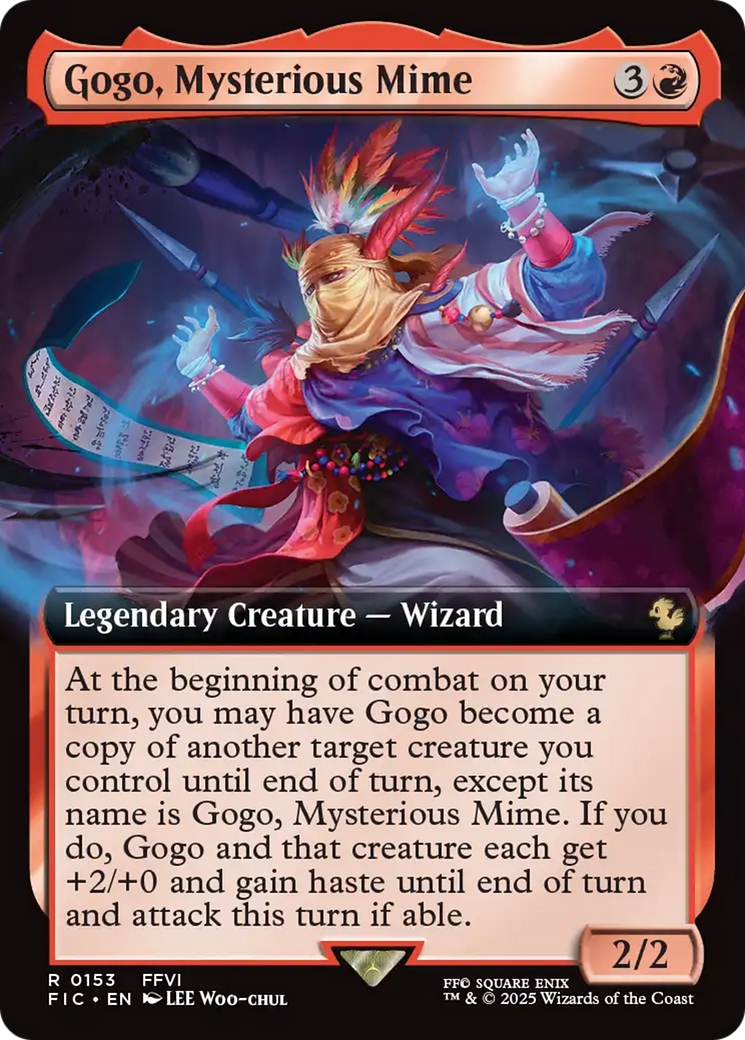 Gogo, Mysterious Mime (Extended Art) [FINAL FANTASY Commander] | Cards and Coasters CA