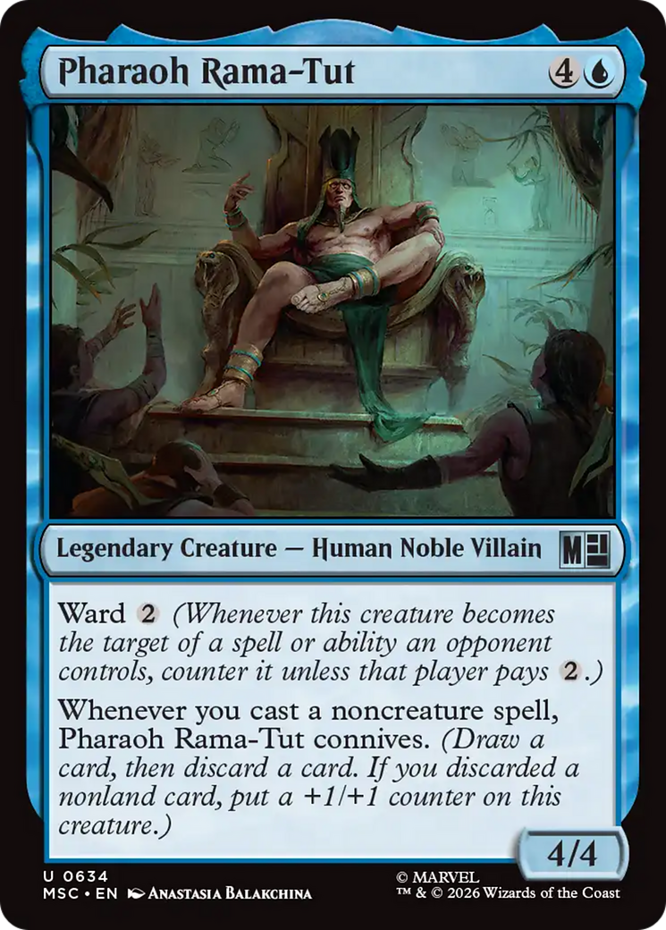 Pharaoh Rama-Tut [Marvel Super Heroes Commander] | Cards and Coasters CA