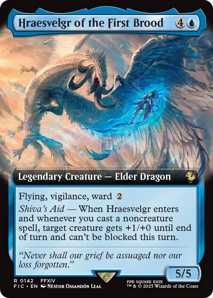 Hraesvelgr of the First Brood (Extended Art) [FINAL FANTASY Commander] | Cards and Coasters CA