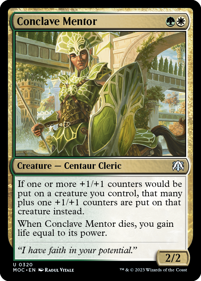 Conclave Mentor [March of the Machine Commander] | Cards and Coasters CA