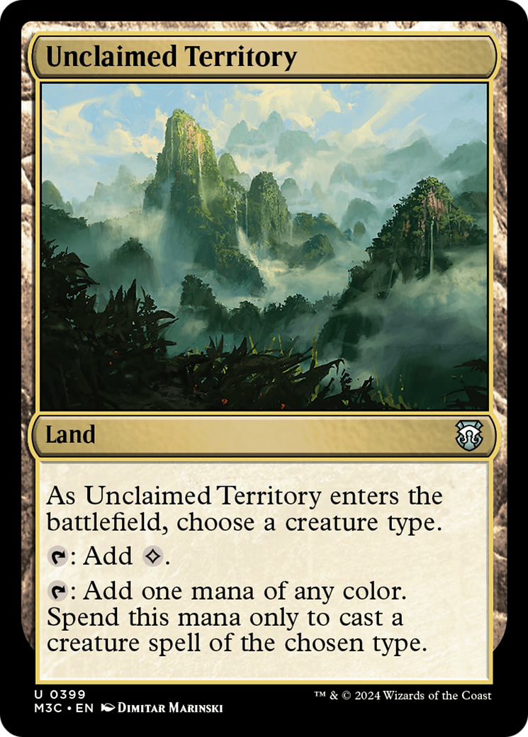 Unclaimed Territory (Ripple Foil) [Modern Horizons 3 Commander] | Cards and Coasters CA