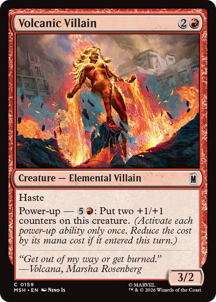 Volcanic Villain [Marvel Super Heroes] | Cards and Coasters CA