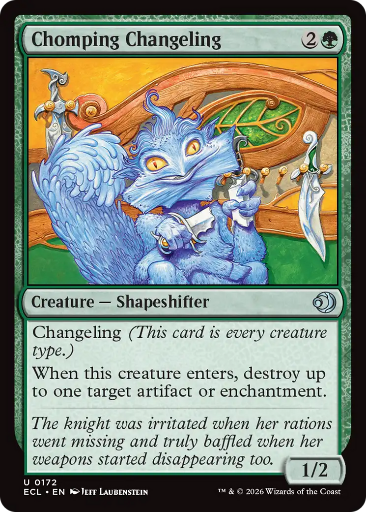 Chomping Changeling [Lorwyn Eclipsed] | Cards and Coasters CA
