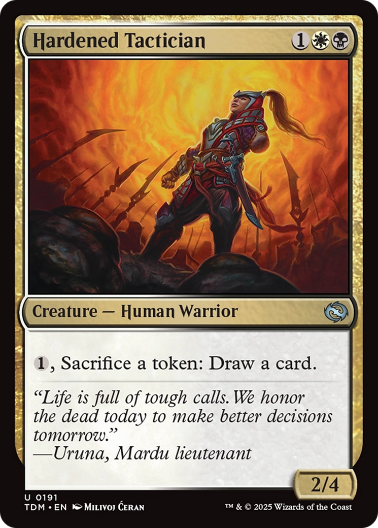 Hardened Tactician [Tarkir: Dragonstorm] | Cards and Coasters CA
