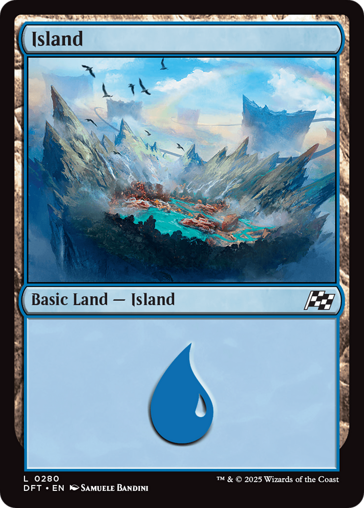 Island (0280) [Aetherdrift] | Cards and Coasters CA