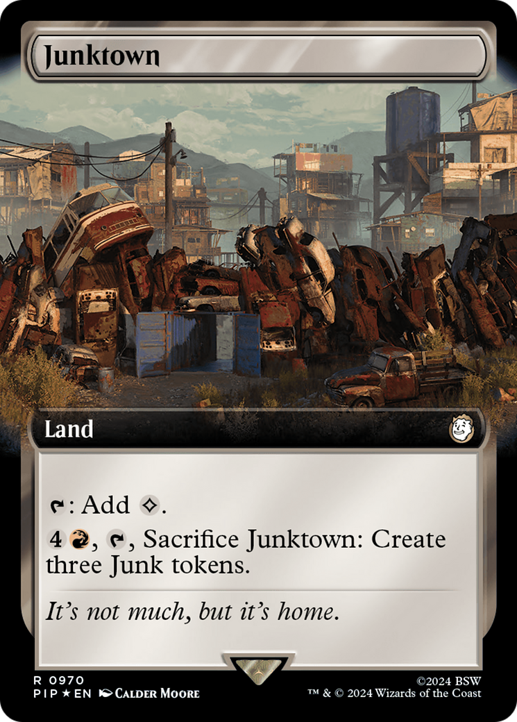 Junktown (Extended Art) (Surge Foil) [Fallout] | Cards and Coasters CA
