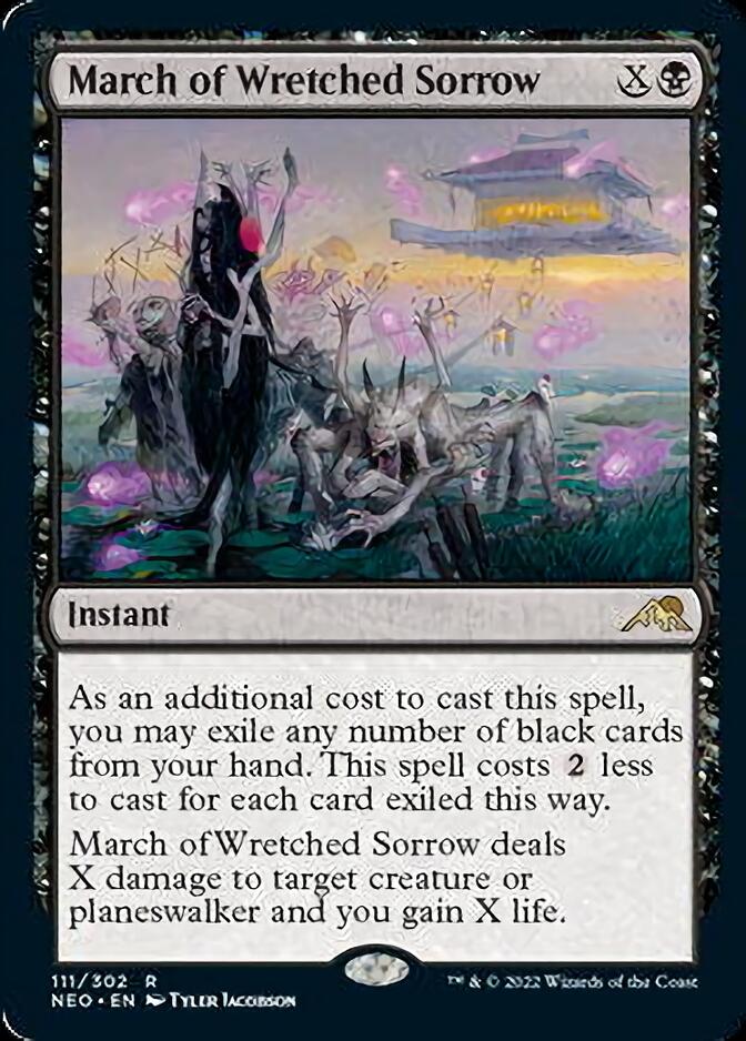 March of Wretched Sorrow [Kamigawa: Neon Dynasty] | Cards and Coasters CA