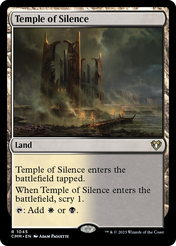 Temple of Silence [Commander Masters] | Cards and Coasters CA