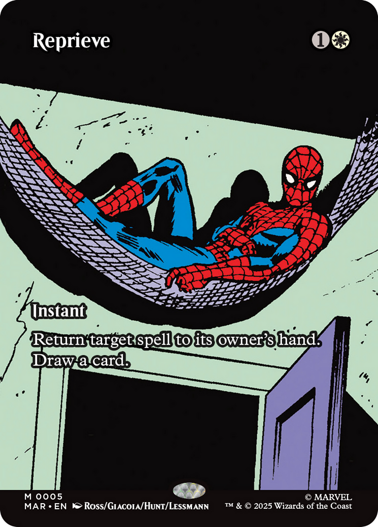 Reprieve (Borderless) [Marvel's Spider-Man: Eternal-Legal] | Cards and Coasters CA