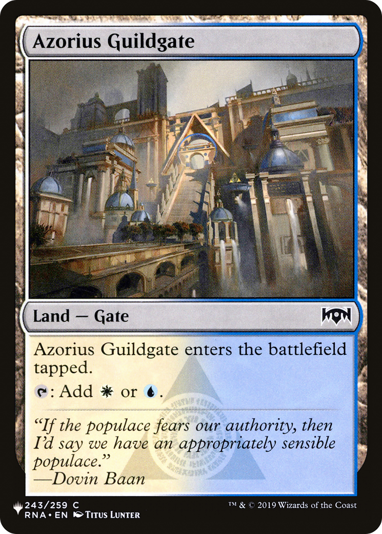 Azorius Guildgate [The List] | Cards and Coasters CA