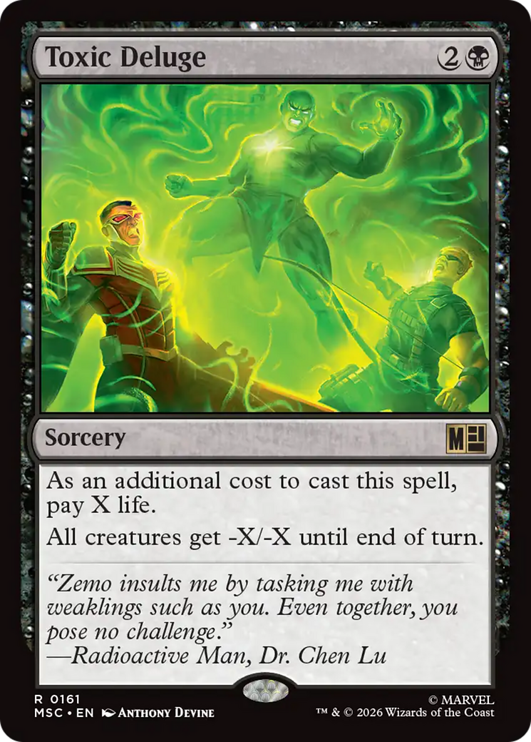 Toxic Deluge (Surge Foil) [Marvel Super Heroes Commander] | Cards and Coasters CA