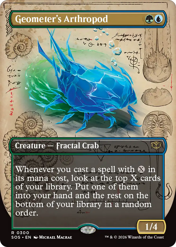 Geometer's Arthropod (Borderless) [Secrets of Strixhaven] | Cards and Coasters CA